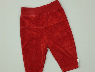Spodnie: Spodnie 1-3 m, wzrost - 62 cm., stan - Dobry, wzór - Jednolity kolor, kolor - Czerwony