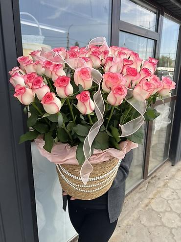 🌸 Свежие цветы 24/7 с доставкой по Бишкеку! Букеты, корзины