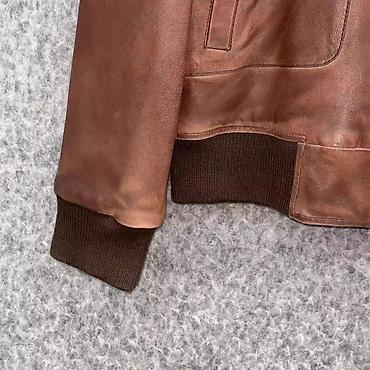 кожа куртки: Мужская куртка, 2XL, Новый, цвет - Коричневый, Самовывоз — 6