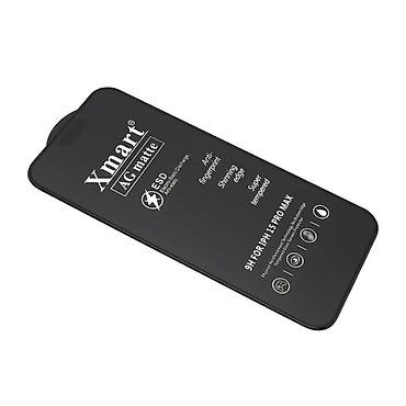 vacum cleaner: Folija za zastitu ekrana GLASS X-MART AG MATTE CLEAR za iPhone 15 Pro — 2