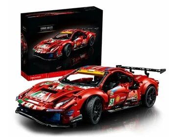 игруши: Конструктор Ferrari 488 GTE 🔥 на пульте управления с освещением 1677