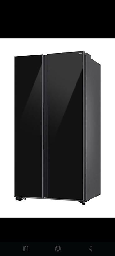 ikinci el dondurucu: Yeni 2 qapılı Samsung Soyuducu Satılır, rəng - Qara, Təkərli — 3