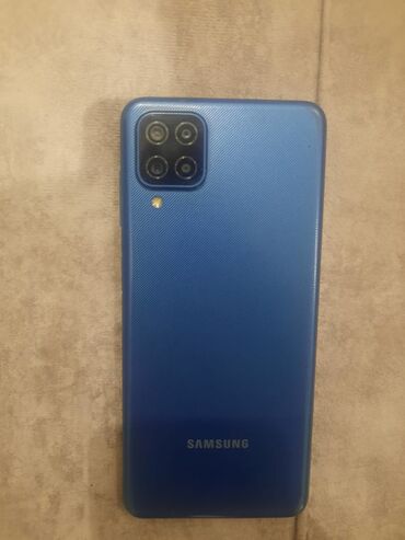 Samsung: Samsung Galaxy A12, 32 GB, rəng - Göy, Barmaq izi, İki sim kartlı, Face ID