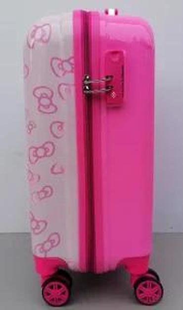 Rančevi, torbe i koferi: Pink kofer za decu sa motivom Hello Kitty, idealan za putovanja. Kofer — 25