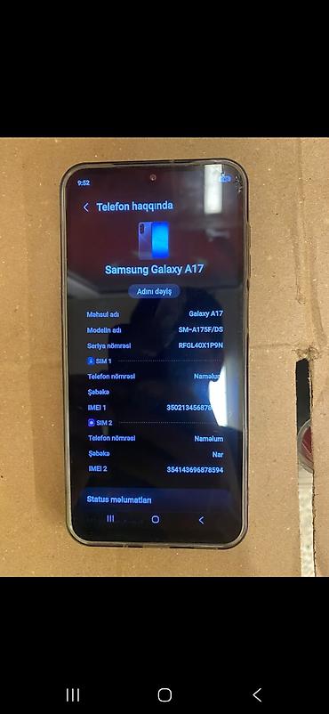 Мобильные телефоны и аксессуары: Samsung Galaxy A17, 128 ГБ, цвет - Черный, Две SIM карты — 3