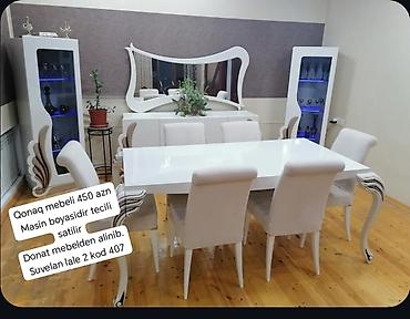 sederek cilciraq mağazaları: Qonaq otağı mebel dəsti - Masin boyalı parlaq ağ rəngdə modern dizayn — 1