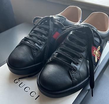 kükürd tozu: Satılır: Orijinal Gucci Ace Embroidered Sneaker (Black) Ayaqqabı cəmi — 5