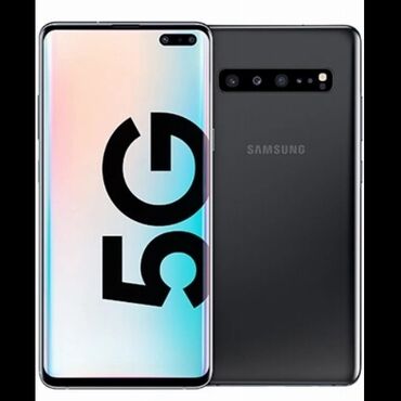 телефоны нокия: Samsung Galaxy S10 5G, Колдонулган, 256 ГБ, түсү - Кара, 1 SIM