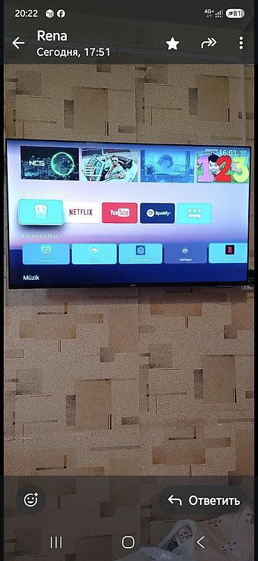тв бокс в баку: StarSat 43" LED Smart TV (Model: 43TSM48) - Ekran: 43 düym LED - — 3