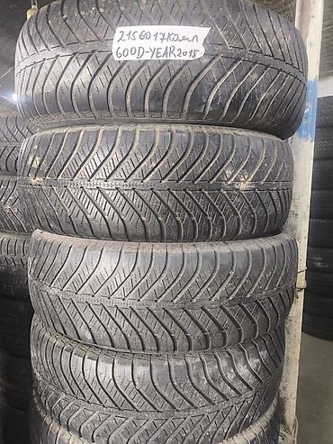 60: Шины 215 / 60 / R 17, Всесезонная, Б/у, Комплект, Легковые, GoodYear — 1