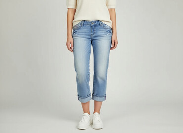 Trousers: 3/4 Trousers for women, size L