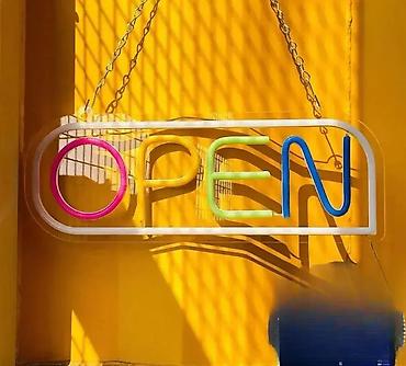 online: LED RGB svetleća reklama - Open 💡 Znak - reklamna tabla sa LED — 1