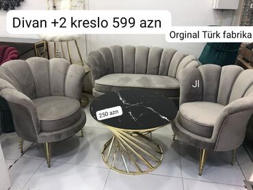 2 mertebe evler: Mini-divan, 2 kreslo