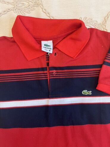 BAW: Мужское поло, Lacoste, M (EU 38), цвет - Красный