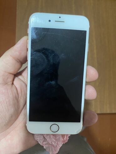 IPhone 6s, 64 GB, Rose Gold, Barmaq izi