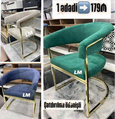 Mətbəx mebeli: Rəngarəng kresloları Qiymət : 179₼ Yeni və bir başa depodan satış