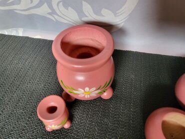Kuhinjski setovi: Novi,vintaz svedski svevnjaci drveni,rucno slikani. komplet od 4 — 6