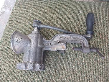 Ət çəkən maşınlar: Mexaniki ətçəkən (əl ilə fırladılan) - Material: tökmə metal gövdə — 3