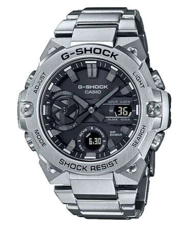 часы мвд: G-SHOCK GST-B400 ___ Корпус усилен карбоном со стальной отделкой;
