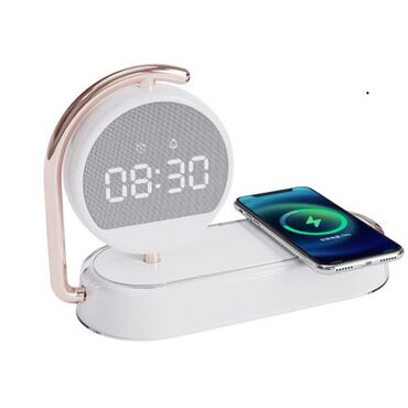 телефон на запчасти: Creative Clock Wireless Charger with Night Light "Creative Clock