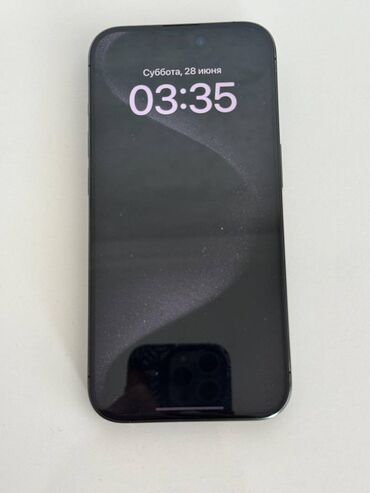 siemens xelibri 8: IPhone 15 Pro, 256 GB, Black Titanium, Simsiz şarj, Face ID