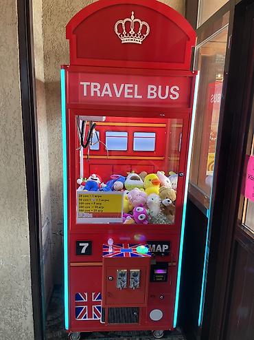 Новые Игровые автоматы «Travel Bus» — кран-машина (хватайка) в