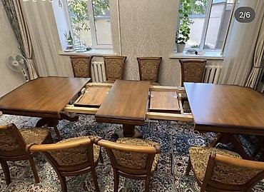 study table: Продается только СТОЛ из натурального дерева, раскрывается/собирается — 2