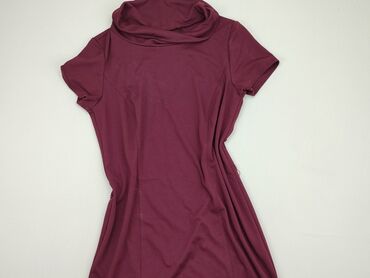 czerwona welurowa sukienki damskie: Dress, M (EU 38), condition - Fair