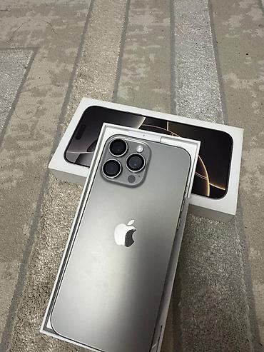 Apple iPhone: IPhone 16 Pro Max, Б/у, 256 ГБ, Natural Titanium, Коробка — 1