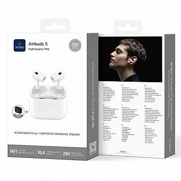 №: 12646 Məhsulun adı: Simsiz qulaqlıq Wiwu Airbuds 5 (55315) Brend