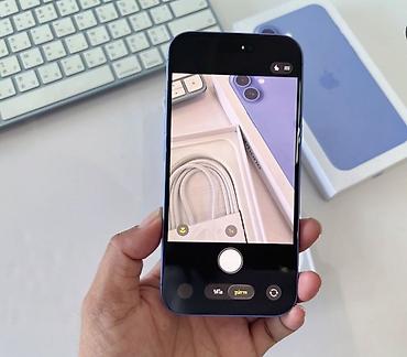 yığılma ayfonlar: IPhone 16, 256 GB, Göy, Zəmanət, Simsiz şarj, Face ID — 6