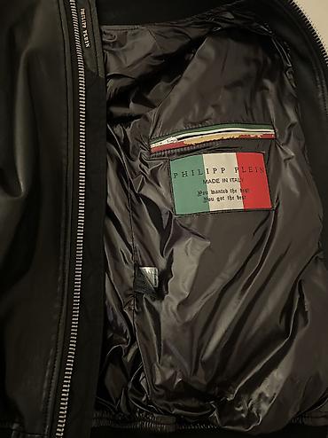 Kožne jakne: Prodajem original Philipp Plein koznu jaknu (meka jagnjeca koza). Par — 5