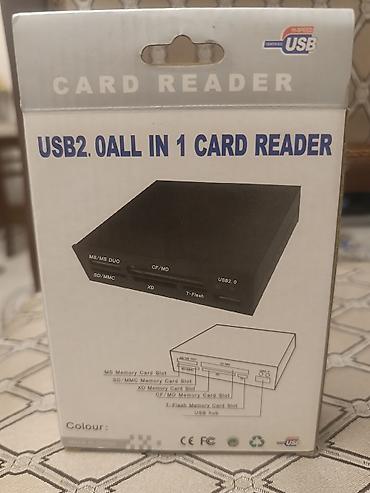 USB 2.0 All-in-One daxili kart oxuyucu Xüsusiyyətlər: - 3.5" bay üçün