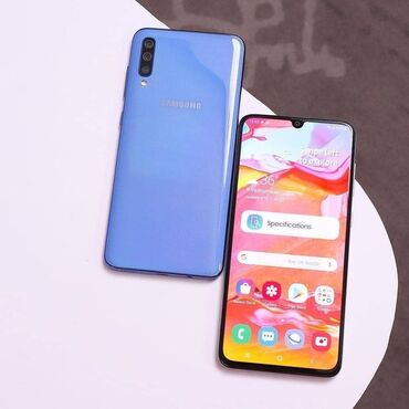 редми нот 14 с: Samsung Galaxy A70, Колдонулган, 128 ГБ, түсү - Көк, 1 SIM, 2 SIM, eSIM