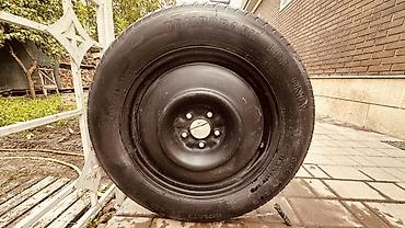 купить докатку r18: 18×4T, 5×114.3, DIA 66 мм, ET около +25, а сама шина — T165/90D18 — 1