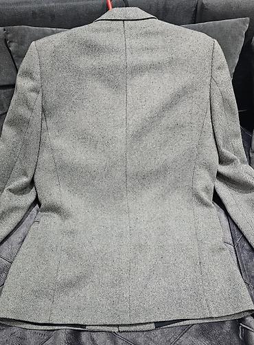 Odela: Muški dvoredni sako Van Gils brend – siv sa sitnim dijagonalnim — 4