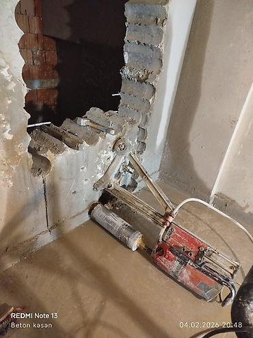 Beton işləri: Beton kəsimi və deşmə xidməti - Armaturlu/armatursuz beton, monolit — 20