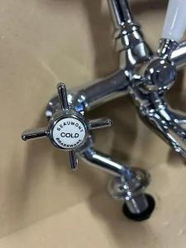 Slavine: Britanski „telephone style” set za kadu – slavina sa ručnom tuš — 20