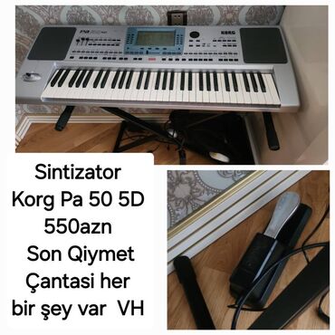 оборудование для производства пластиковых окон в бишкеке: Gencede Sintizator Korg Pa 50 SD 550azn Son qiymetdir çantasida var