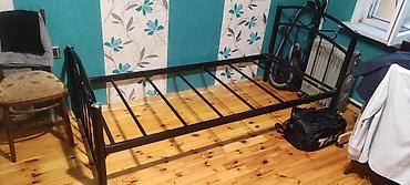 Çarpayılar: Metall tək nəfərlik çarpayı karkası - Material: möhkəm polad — 1
