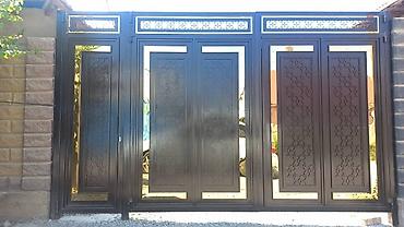 Откатные ворота: Стальные, Автоматические, Консольная конструкция, Для частного дома, С калиткой, Оптом, Новый, Бесплатная установка — 26