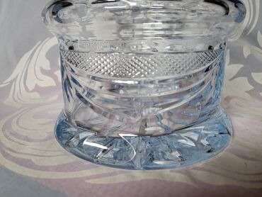 Činije: Bombonijera kristal,led kristal,rucni rad ceska 70te — 9