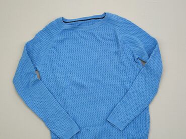 Swetry: Sweter S (EU 36), stan - Bardzo dobry, wzór - Jednolity kolor, kolor - Błękitny