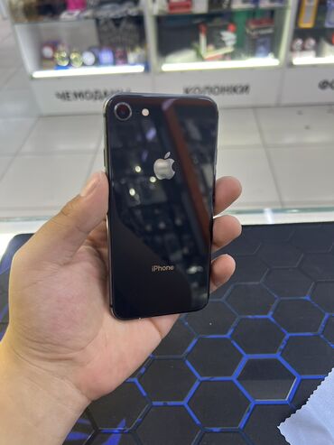 poco f4 gt в рассрочку: IPhone 8, Б/у, 64 ГБ, Черный, Защитное стекло, Чехол, 90 %