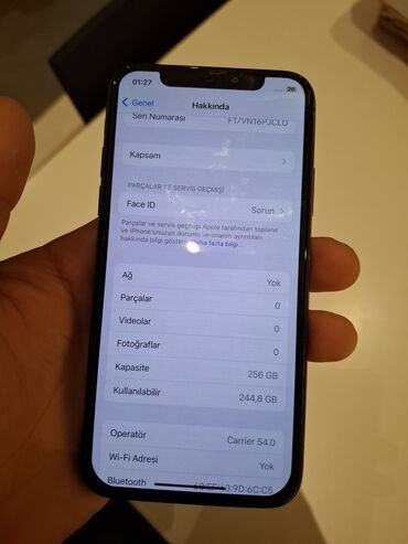 iphone x s max ikinci el: IPhone X, 256 GB, Jet Black