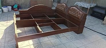 Çarpayılar: Klassik üslubda taxta iki nəfərlik çarpayı karkası - Material: massiv — 4