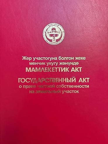 участок иссык кол: 10 соток, Для строительства, Красная книга — 1