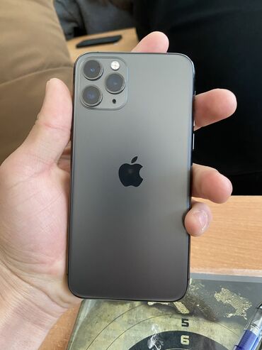 iphone 11 pro 256 цена бишкек: IPhone 11 Pro, Колдонулган, 256 ГБ, Black Titanium, Каптама, 89 %