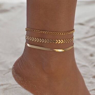 золотой браслет женский: Комплект браслетов, женский модный браслет из трех частей, комплект из