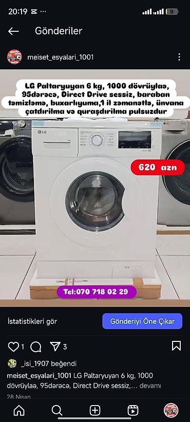 Paltaryuyan maşınlar: Paltaryuyan Anbardan satiş.Qimətlər aşagida qeyd olunub.Ünvana — 113